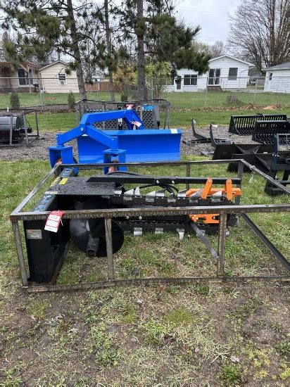 mower king skid steer trencher|48 skid steer trencher attachment.